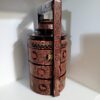 Large Handwoven Burmese Lacquerware TIFFIN with Lid - Burmese Zodiac  -  Shipping Fees Included!