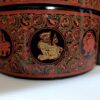 Large Handwoven Burmese Lacquerware TIFFIN with Lid - Burmese Zodiac  -  Shipping Fees Included! - Image 5